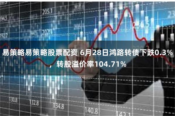 易策略易策略股票配资 6月28日鸿路转债下跌0.3%，转股溢价率104.71%